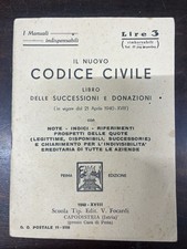 1940 * Il Nuovo Codice Civile * Focardi Capodistria Istria Fascismo Grandi, 1 Ed