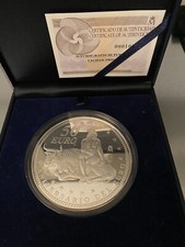 Spagna 2007 50 Euro Moneta Argento Proof Quinto Anniversario Europa, Bull Silver