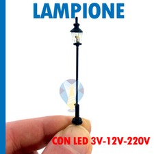 LAMPIONE LANTERNA PER PRESEPI PRESEPE DIORAMA MODELLISMO PLASTICO CON LED