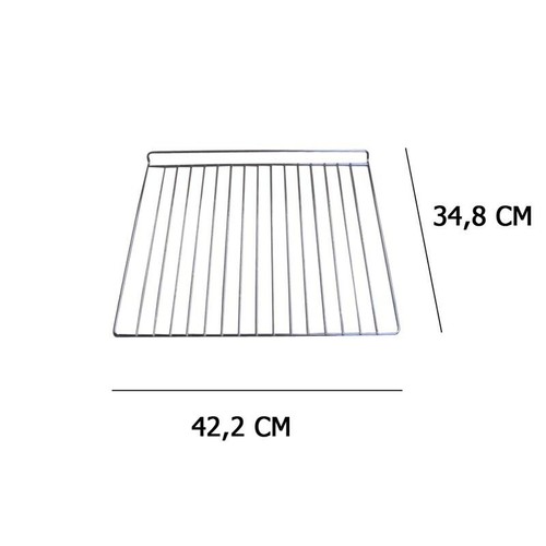 Griglia cromata 2x34 cm - cromata, 42,2x34,8