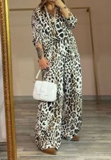 Completo Cordinato Cord Set Maculato Leopardato Animalier 