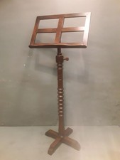 Vecchio Leggio Francese In Legno Di Faggio Tornito