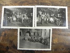 LOTTO 3 Antica Foto D'epoca del MOTO CLUB FIDENZA anni '50 Vespa Sidecar Raduno