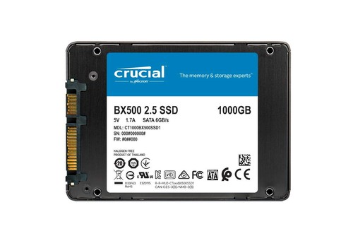 Ssd 1tb crucial - bx500, 2,5"