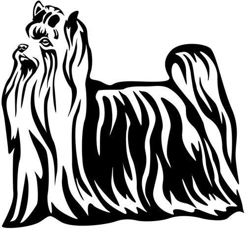 Yorkshire terrier aufkleber - aufkleber,