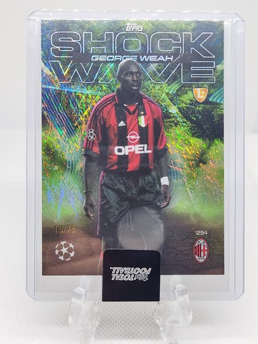 Card george weah - george, milan