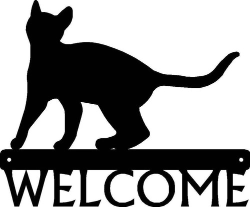 Insegna benvenuto cat - di,