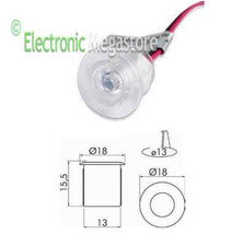 MINI SPOT LED 0.3W 12Vdc 18mm