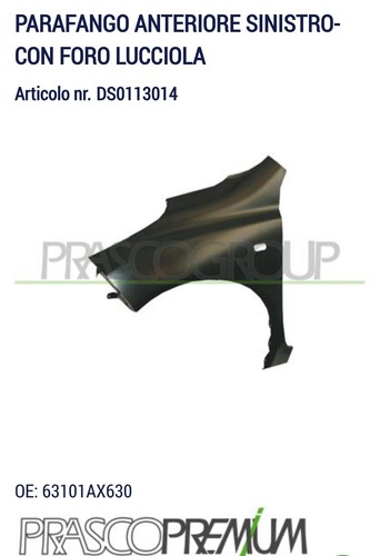 Parafango anteriore nissan - sx,