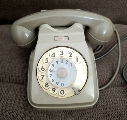 Vintage telefono fisso disco - fisso, a