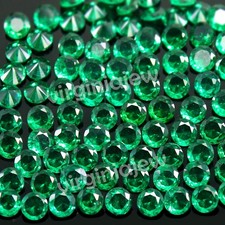 Smeraldo verde colombiano naturale certificato MUZO 2,50 MM pietra preziosa r...