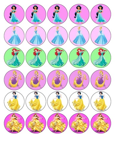 Topper per cupcake carta - 30,