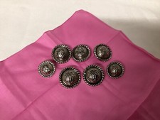 7 Bottoni Argentati Cucito Merceria ( BT04/15/11-23M )