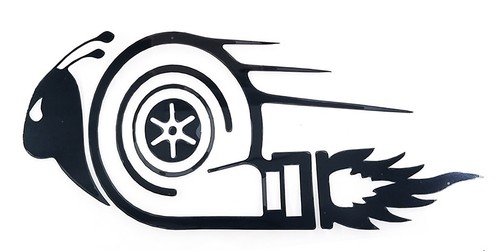 Adesivo turbo assegno auto - adesivo,