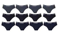 12 PZ Slip Mutande UOMO Cotone