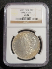 1878 7/8 TF Morgan NGC MS 62