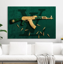 Lusso arma dorata Kalashnikov