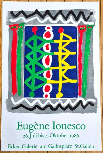 Eugène ionesco litografia a - eugène,