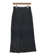 Maxi gonna lunga donna elegante usata cotone biologico marrone circa taglia M