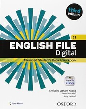 ENGLISH FILE DIGITAL C1 ADVANCED STUDENT'S BOOK WORKB 3'ED. OXFORD 9780194502542