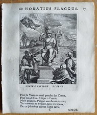 Virtus invidiae scopus - Emblema Otto van Veen Emblemata - 1700