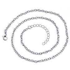 Collana catena acciaio - a,