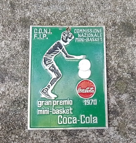 Coca cola 1970 placca spilla - coca,