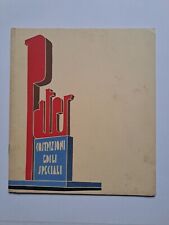 PATER Costruzioni Edili Milano opuscolo pubblicitario pubblicità 1933 anni 30