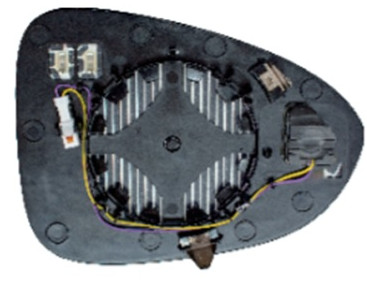 Vetro con piastra opel - dx,