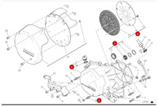 Gruppo copri frizione Ducati