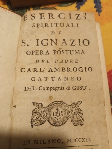 Antico libro ignazio 1741 - antico,
