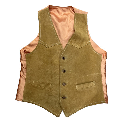 Gilet vintage western - , pelle