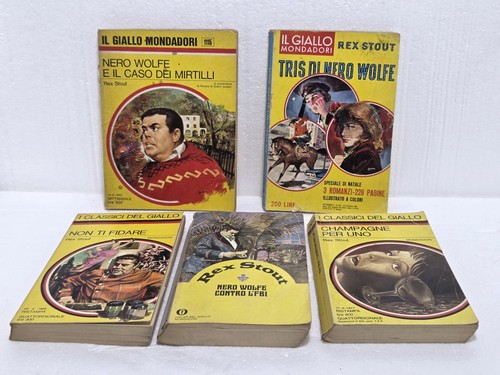 Lotto libri rex stout - libri,