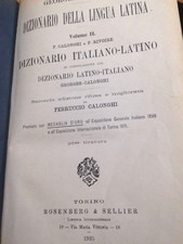 1935 GEORGES-CALONGHI-DIZIONARIO DELLA LINGUA LATINA-VOL.II ITALIANO LATINO-2°ED