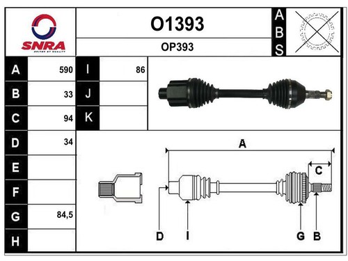 Albero motore opel astra - albero, j