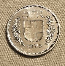 Swiss 5 Franc 1975 “Herdsman
