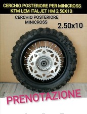 CERCHIO POSTERIORE MINICROSS KTM LEM ITALJET SIMILI 2.50X10 COMPLETO 