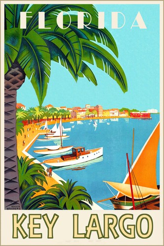 Poster viaggio key largo - da,