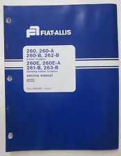 FIAT-ALLIS 260-261-262-263 hitch giunto scraper ruspa manuale riparazioni