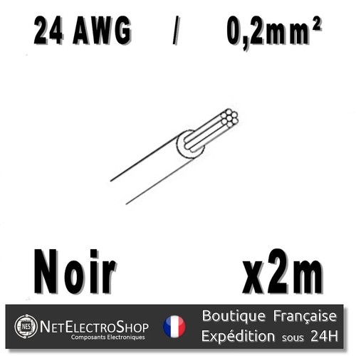 Fil cablage 24awg - de,