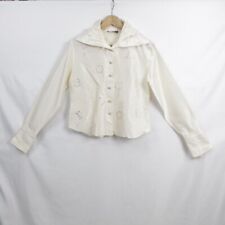 Camicia Roccobarocco bianco perla taglia L da donna 100% seta
