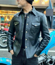 Giacca pelle uomo stile
