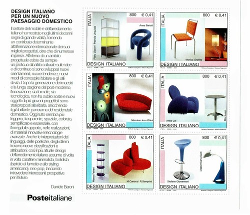 Francobolli design italiano - 6,