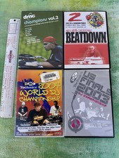 4 Dmc World Dj Championship Dvd Lot Technics/Beatdown/Champions 2004 2002 Lot