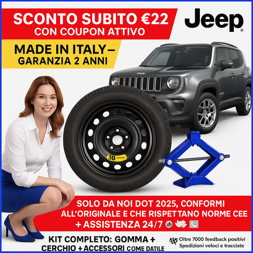 Ruotino scorta jeep - di, 17"