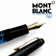 Penna Stilografica Montblanc "Monterosa 042", 1958 - Finiture Laminate in Oro