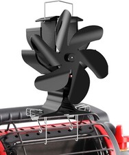Ventilatore a 6 pale termoventilatore stufa a legna ventilatore camino protezione surriscaldamento