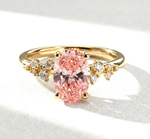 Anello aureola rosa fantasia