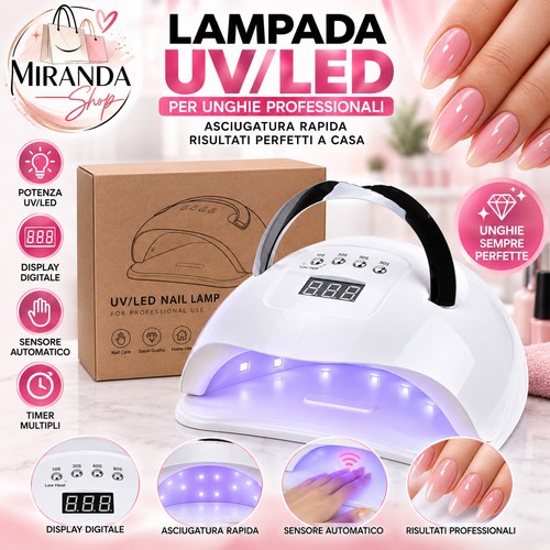 Lampada led per unghie 180w - uv/led,