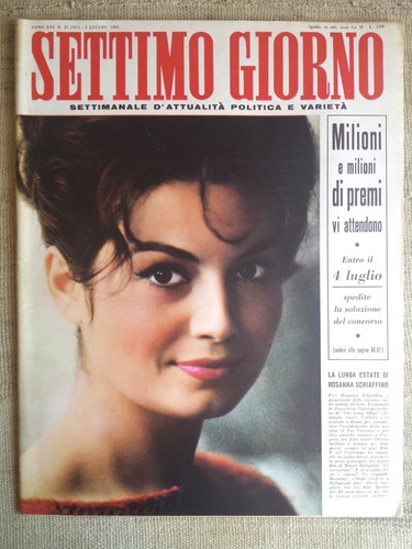 Settimo giorno sett di - settimo, sett.